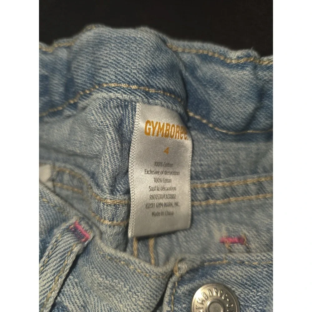 Gymboree fairy garden skirt and jeans capris size 4‎ floral Easter